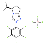 (R)-5-isopropyl-2-(perfluorophenyl)-6,7-dihydro-5H-pyrrolo[2,1-c][1,2,4]triazol-2-ium tetrafluoroborate