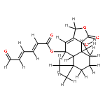 9alpha-hydroxy-6beta-(6-oxohex-2E,4E-dienoyloxy)-5alpha-drim-7-en-11,12-olide