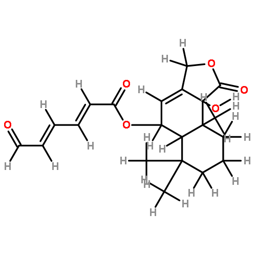 9alpha-hydroxy-6beta-(6-oxohex-2E,4E-dienoyloxy)-5alpha-drim-7-en-11,12-olide