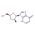 6H-Purin-6-one,9-(2,3-dideoxy-2-fluoro-b-D-threo-pentofuranosyl)-1,9-dihydro-