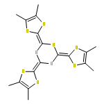 1,3,5-TRITHIANE, 2,4,6-TRIS(4,5-DIMETHYL-1,3-DITHIOL-2-YLIDENE)-