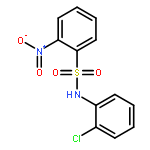 Benzenesulfonamide, N-(2-chlorophenyl)-2-nitro-