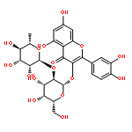 4H-1-Benzopyran-4-one,3-[[2-O-(6-deoxy-a-L-mannopyranosyl)-b-D-galactopyranosyl]oxy]-2-(3,4-dihydroxyphenyl)-5,7-dihydroxy-