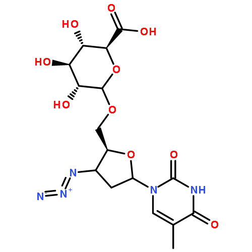 Thymidine,3'-azido-3'-deoxy-5'-O-b-D-glucopyranuronosyl-