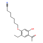 Heptanenitrile, 7-(4-acetyl-2-ethyl-5-hydroxyphenoxy)-