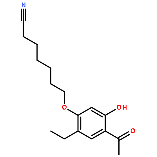 Heptanenitrile, 7-(4-acetyl-2-ethyl-5-hydroxyphenoxy)-