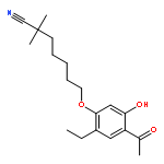 Heptanenitrile, 7-(4-acetyl-2-ethyl-5-hydroxyphenoxy)-2,2-dimethyl-