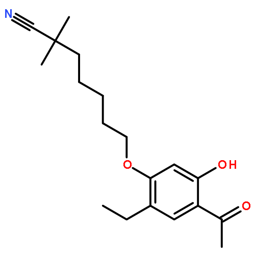 Heptanenitrile, 7-(4-acetyl-2-ethyl-5-hydroxyphenoxy)-2,2-dimethyl-