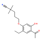 Pentanenitrile, 5-(4-acetyl-2-ethyl-5-hydroxyphenoxy)-2,2-dimethyl-