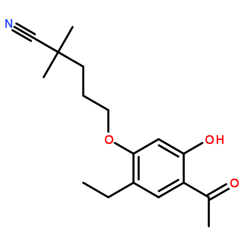 Pentanenitrile, 5-(4-acetyl-2-ethyl-5-hydroxyphenoxy)-2,2-dimethyl-