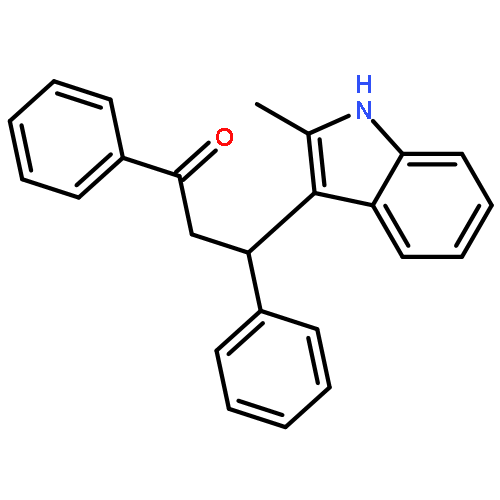 1-Propanone, 3-(2-methyl-1H-indol-3-yl)-1,3-diphenyl-