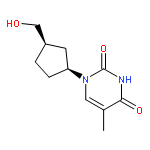 2,4(1H,3H)-Pyrimidinedione,1-[(1S,3R)-3-(hydroxymethyl)cyclopentyl]-5-methyl-