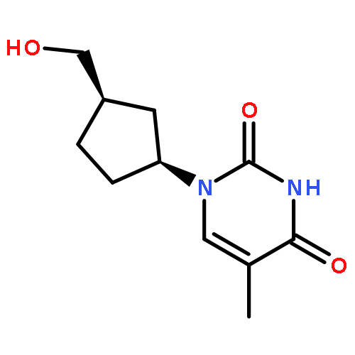 2,4(1H,3H)-Pyrimidinedione,1-[(1S,3R)-3-(hydroxymethyl)cyclopentyl]-5-methyl-