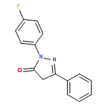 3H-Pyrazol-3-one, 2-(4-fluorophenyl)-2,4-dihydro-5-phenyl-