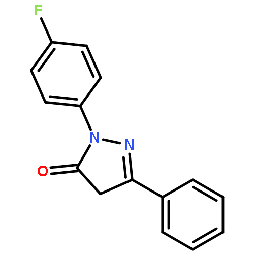 3H-Pyrazol-3-one, 2-(4-fluorophenyl)-2,4-dihydro-5-phenyl-