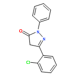 3H-Pyrazol-3-one, 5-(2-chlorophenyl)-2,4-dihydro-2-phenyl-