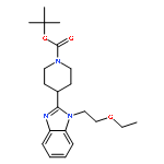 tert-butyl 4-(1-(2-ethoxyethyl)-1H-benzo[d]imidazol-2-yl)piperidine-1-carboxylate