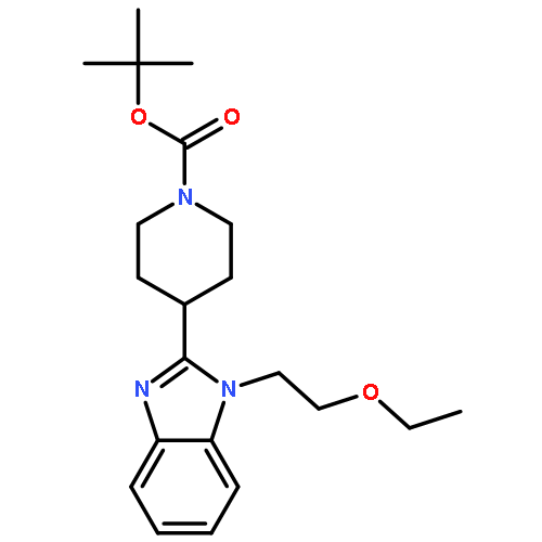 tert-butyl 4-(1-(2-ethoxyethyl)-1H-benzo[d]imidazol-2-yl)piperidine-1-carboxylate