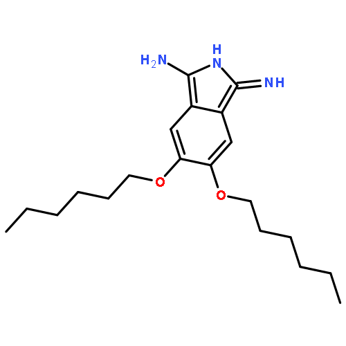 1H-Isoindol-3-amine, 5,6-bis(hexyloxy)-1-imino-