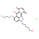 Dibenz[cd,g]indazol-6(2H)-one,5-[(3-aminopropyl)amino]-7,10-dihydroxy-2-[2-[(2-hydroxyethyl)amino]ethyl]-,hydrochloride (1:1)