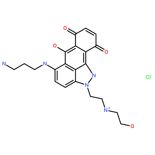 Dibenz[cd,g]indazol-6(2H)-one,5-[(3-aminopropyl)amino]-7,10-dihydroxy-2-[2-[(2-hydroxyethyl)amino]ethyl]-,hydrochloride (1:1)