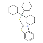 Benzothiazole, 2-[(tricyclohexylstannyl)thio]-