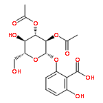 2-[(2,3-di-O-acetyl-beta-D-glucopyranosyl)oxy]-6-hydroxybenzoic acid