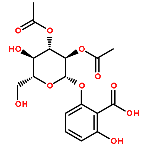 2-[(2,3-di-O-acetyl-beta-D-glucopyranosyl)oxy]-6-hydroxybenzoic acid