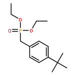 PHOSPHONIC ACID, [[4-(1,1-DIMETHYLETHYL)PHENYL]METHYL]-, DIETHYL ESTER