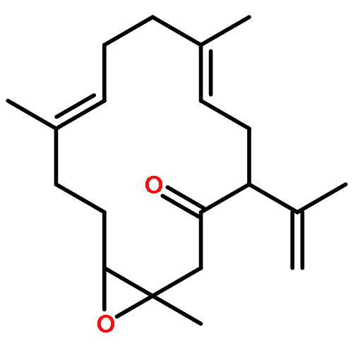 (4Z,8E)-4,8,14-TRIMETHYL-11-PROP-1-EN-2-YL-15-OXABICYCLO[12.1.0]PENTADECA-4,8-DIEN-12-ONE