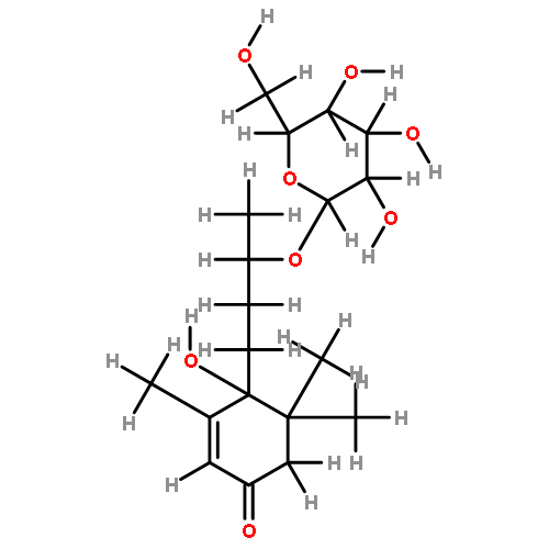 (6S,9S)-6,9-dihydroxymegastigman-4-en-3-one 9-O-beta-D-glucopyranoside