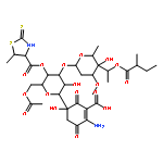 1-Cyclohexene-1-carboxylicacid,5-[6-O-acetyl-3-O-[2,6-dideoxy-3-O-methyl-4-C-[1-(2-methyl-1-oxobutoxy)ethyl]-a-L-lyxo-hexopyranosyl]-4-O-[(5-methyl-2-thioxo-4-thiazolidinyl)carbonyl]-b-D-allopyranosyl]-2-amino-5-hydroxy-3,6-dioxo-