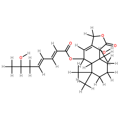 9alpha-hydroxy-6beta-(7-hydroxyocta-2E,4E-dienoyloxy)-5alpha-drim-7-en-11,12-olide