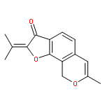 7-methyl-2-(propan-2-ylidene)-2H-furo[3,2-h]isochromen-3(9H)-one