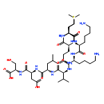 L-Serine,L-methionyl-L-glutaminyl-L-methionyl-L-lysyl-L-lysyl-L-valyl-L-leucyl-L-a-aspartyl-