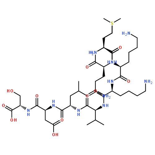 L-Serine,L-methionyl-L-glutaminyl-L-methionyl-L-lysyl-L-lysyl-L-valyl-L-leucyl-L-a-aspartyl-