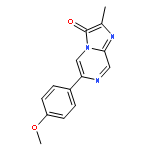 2-methyl-6-(4-methoxyphenyl)-3,7-dihydroimidazo(1,2-alpha)pyrazin-3-one