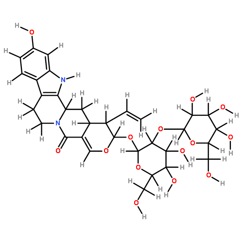 (3beta,15beta,16alpha,17beta)-19,20-didehydro-16-ethenyl-17-[(2-O-beta-D-glucopyranosyl-beta-D-glucopyranosyl)oxy]-11-hydroxyoxayohimban-21-one