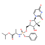 PROPAN-2-YL (2S)-2-[[[(2R,3R,4R,5R)-5-(2,4-DIOXOPYRIMIDIN-1-YL)-4-FLUORO-3-HYDROXY-4-METHYLOXOLAN-2-YL]METHOXY-PHENOXYPHOSPHORYL]AMINO]PROPANOATE