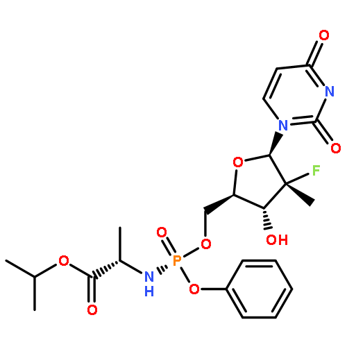 PROPAN-2-YL (2S)-2-[[[(2R,3R,4R,5R)-5-(2,4-DIOXOPYRIMIDIN-1-YL)-4-FLUORO-3-HYDROXY-4-METHYLOXOLAN-2-YL]METHOXY-PHENOXYPHOSPHORYL]AMINO]PROPANOATE