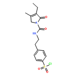 Benzenesulfonylchloride,4-[2-[[(3-ethyl-2,5-dihydro-4-methyl-2-oxo-1H-pyrrol-1-yl)carbonyl]amino]ethyl]-