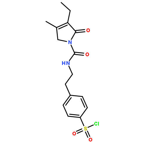 Benzenesulfonylchloride,4-[2-[[(3-ethyl-2,5-dihydro-4-methyl-2-oxo-1H-pyrrol-1-yl)carbonyl]amino]ethyl]-