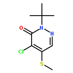 3(2H)-PYRIDAZINONE, 4-CHLORO-2-(1,1-DIMETHYLETHYL)-5-(METHYLTHIO)-