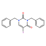 2,4(1H,3H)-Pyrimidinedione, 5-iodo-1,3-bis(phenylmethyl)-