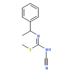 Carbamimidothioic acid, N-cyano-N'-(1-phenylethyl)-, methyl ester