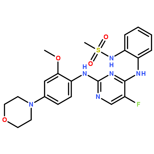 N-(2-(2-(2-Methoxy-4-morpholinophenylamino)-5-fluoropyrimidin-4-ylamino)phenyl)methanesulfonamide