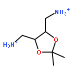 [(4S,5S)-5-(azaniumylmethyl)-2,2-dimethyl-1,3-dioxolan-4-yl]methylazanium