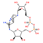 Adenosine5'-(trihydrogen diphosphate), 1-b-D-ribofuranosyl-, intramol. P',5''-ester