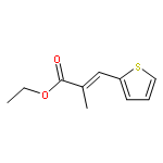 2-Propenoic acid, 2-methyl-3-(2-thienyl)-, ethyl ester, (E)-