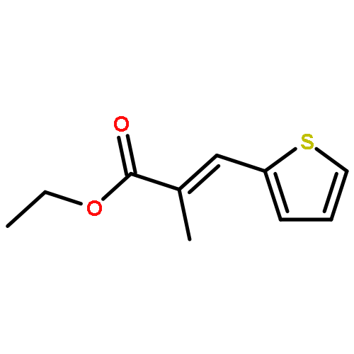 2-Propenoic acid, 2-methyl-3-(2-thienyl)-, ethyl ester, (E)-